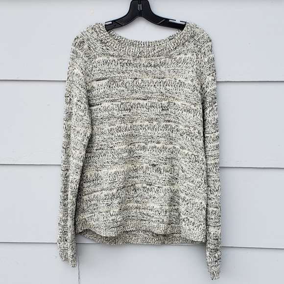 Hem & Thread Sweaters - Hem & Thread Cotton Knit Marled Sweater - Large